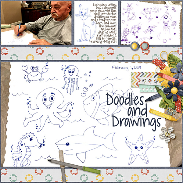 Doodles and Drawings Right Page