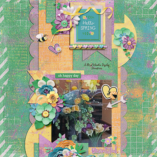 Downtown Window Display in Spring