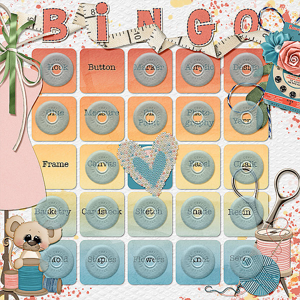 DSD Bingo Card - Completed