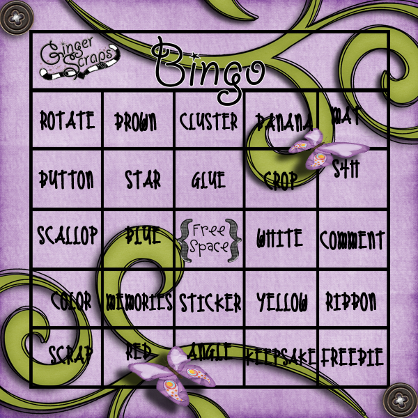 DSD Bingo Card