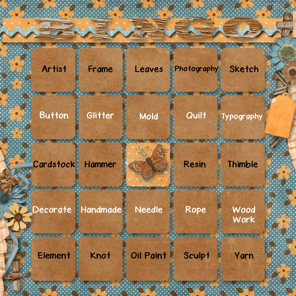 DSD Bingo Card