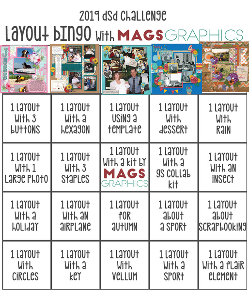 DSD BINGO Challenge By MagsGraphics