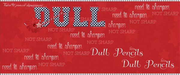 dull pencil contailer