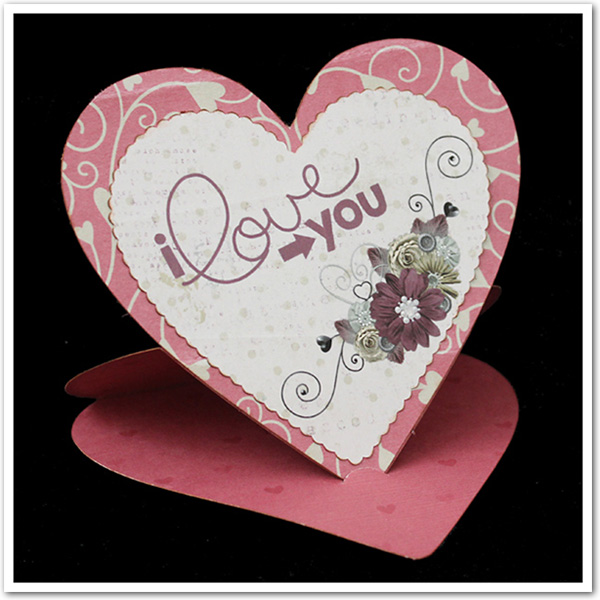 Easel Heart Card