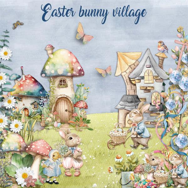 Easter-bunny-village