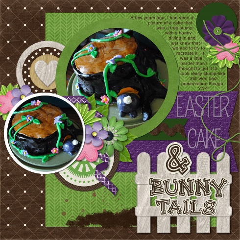 Easter Cake + Bunny Tails