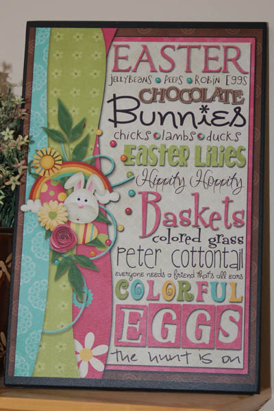 easter plaque