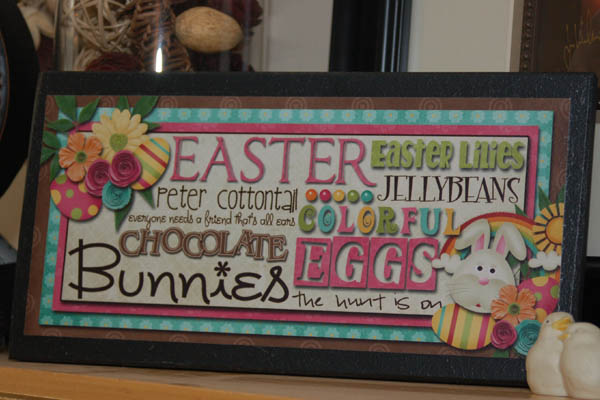 easter plaque