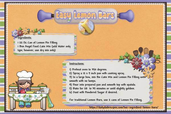 Easy Lemon Bars