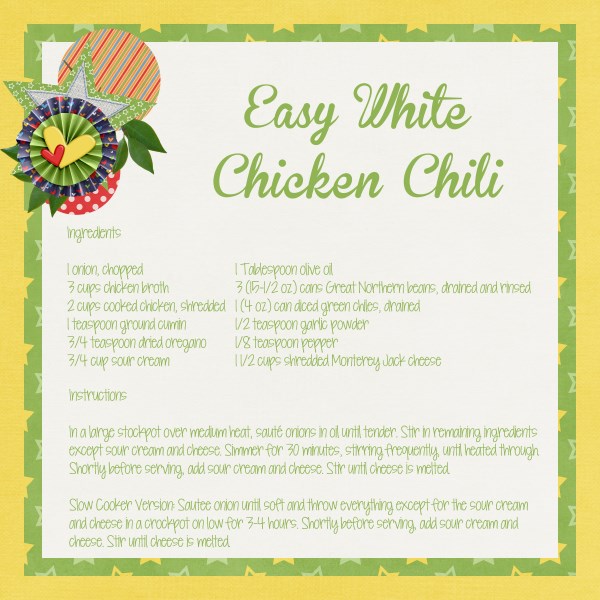 Easy White Chicken Chili