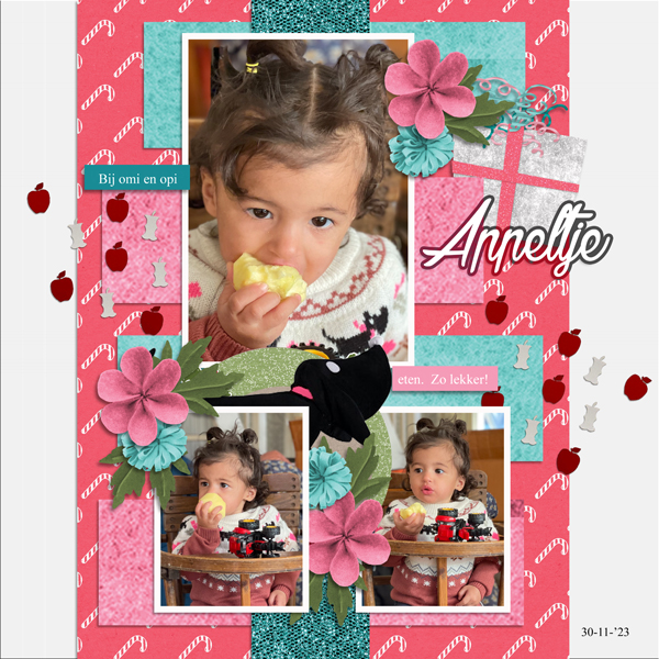 Eating an apple