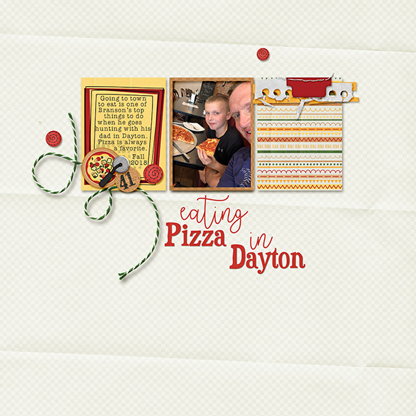 Eating Pizza in Dayton