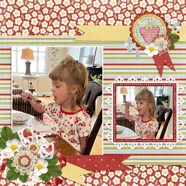 Eating Strawberries