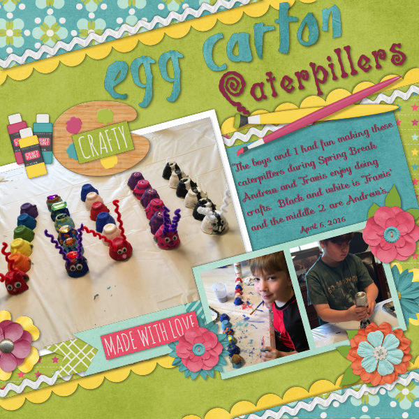 Egg Carton Caterpillars