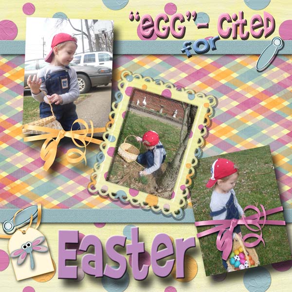 eggcited-credits: Twin Mom Scraps "friendly garden" collab kit