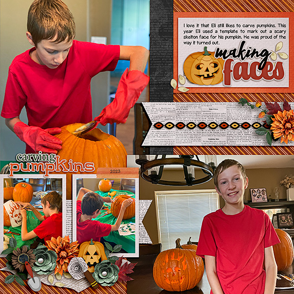 Eli-Carving-Pumpkins