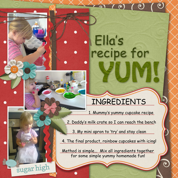 Ella's recipe for YUM!