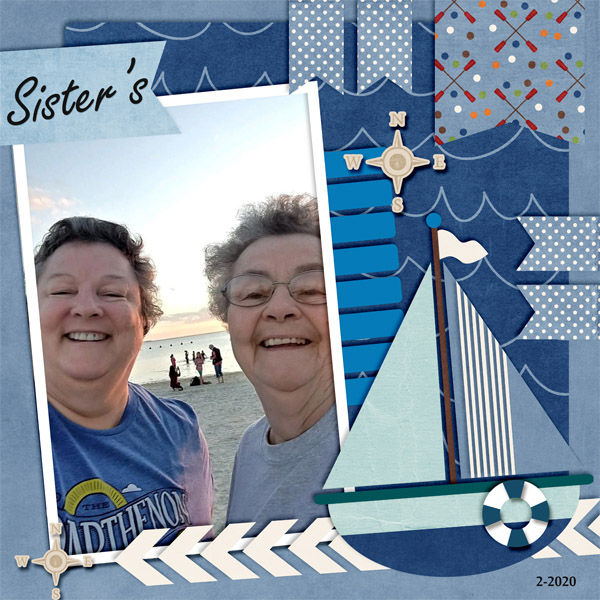 Ellen + Bev at the beach