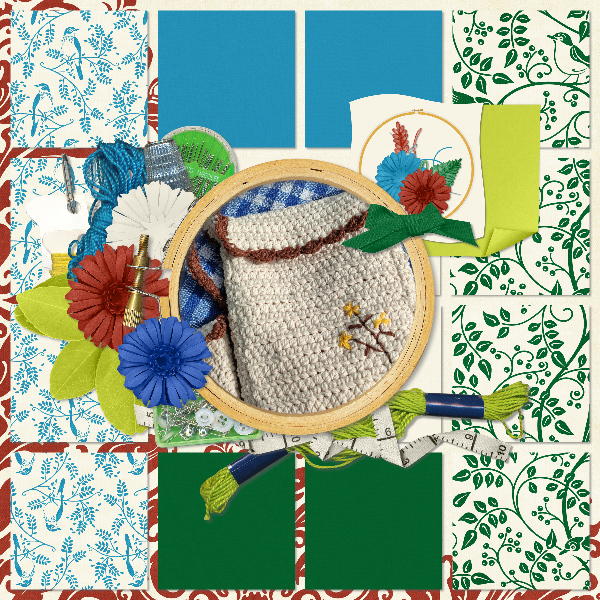 Embroidered handbag