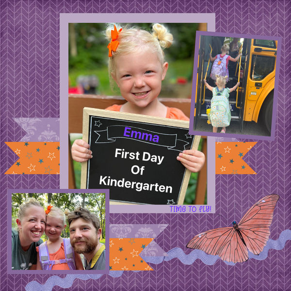 Emma starts kindergarten