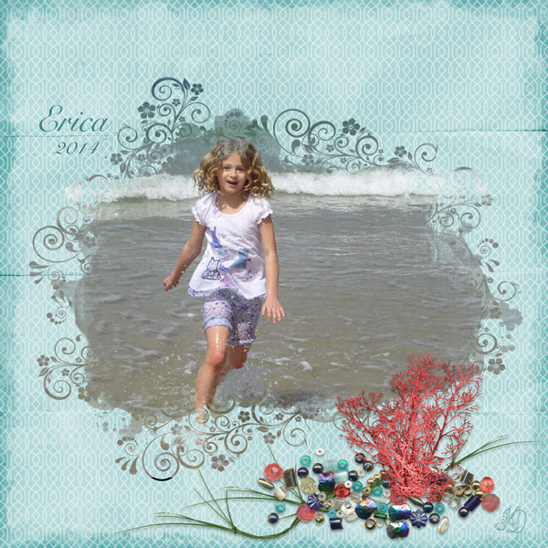 Erica on the beach
