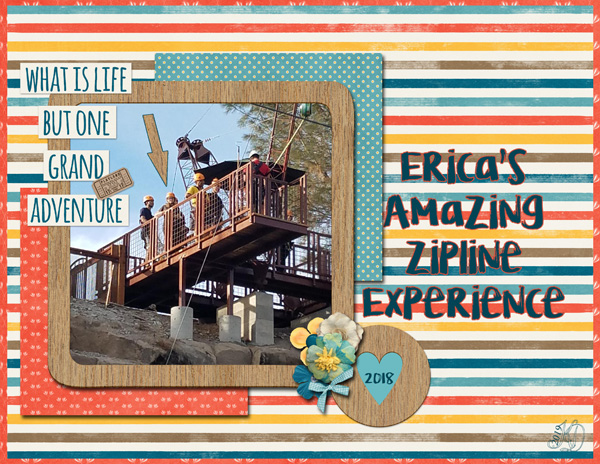 Erica's zipline adventure