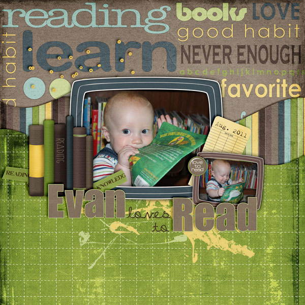Evan loves to Read!