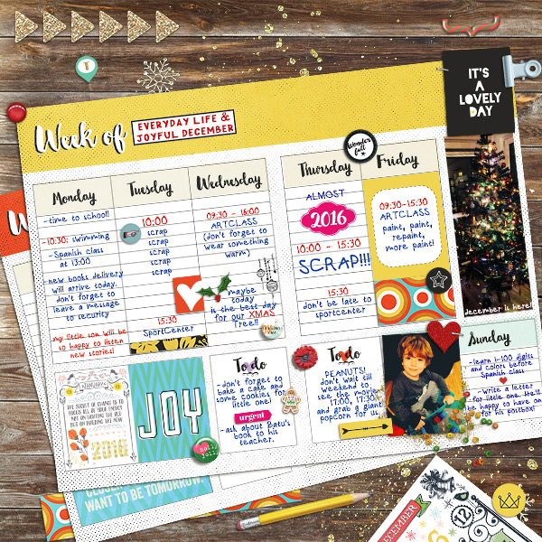 everyday planner + joyful december
