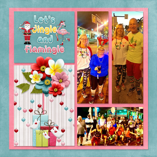 Fa la la la Mingo 01-ScrapbookCrazy + Template Challenge 1