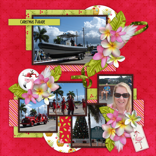 Fa la la la Mingo 02-ScrapbookCrazy with Template #2 Challenge A