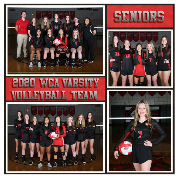 Fall 2020 WCA Varsity Volleyball Team