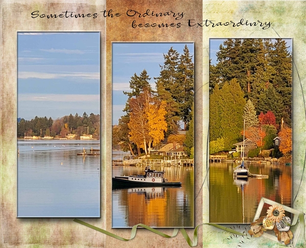 Fall comes to Quartermaster Harbor