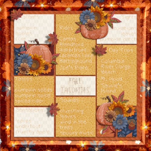 Fall Favorites in Categories