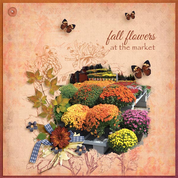 fall flowers - Sep Brush challenge