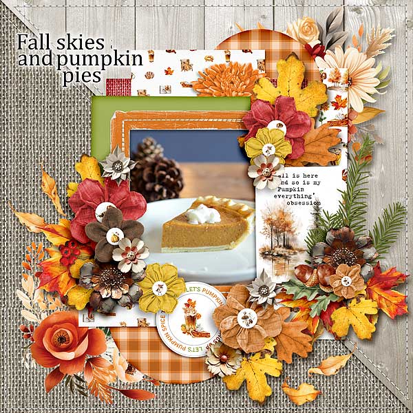 Fall Skies And Pumpkin Pies