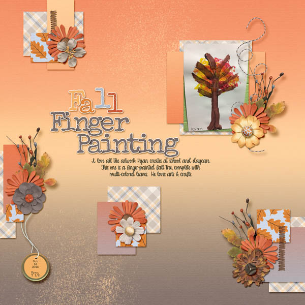 Fall Tree Finger Painting