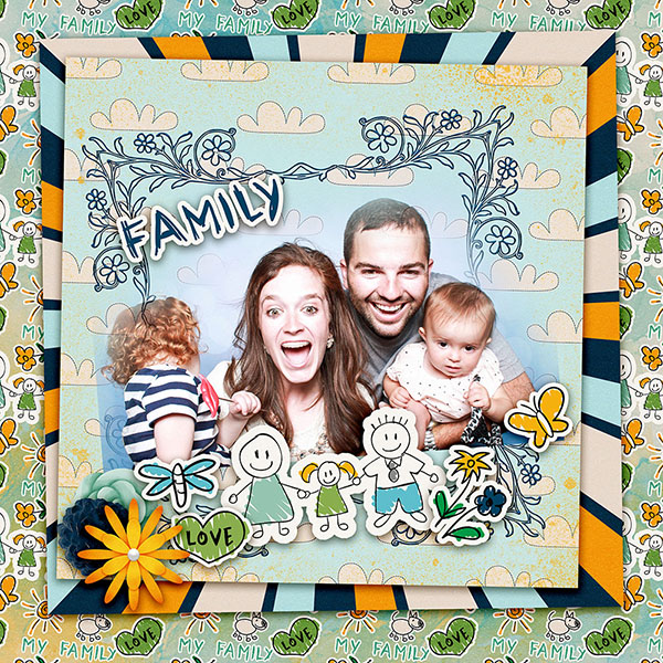 Family + Love By cutie Pie Scraps