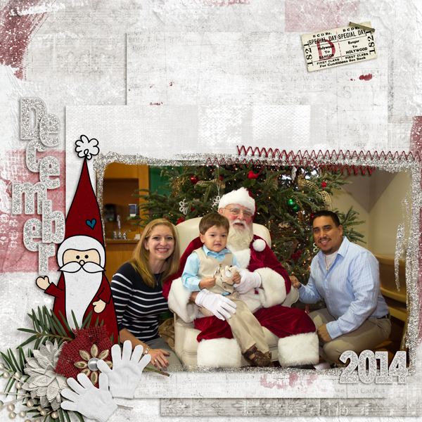 Family photo with Santa