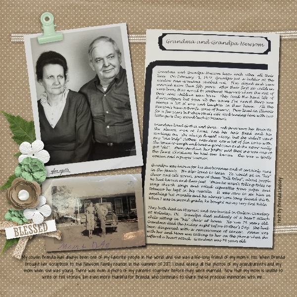 Family Scrapbook- left