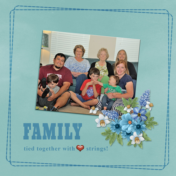 FAMILY tied together by heart strings