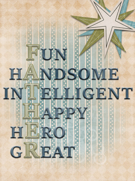 Fathers Day Card front 2016