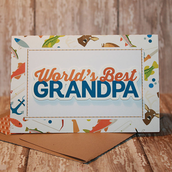 Father's Day Card (Grandpa) with matching envie