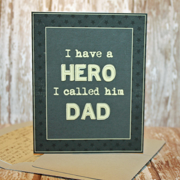 Father's Day Card with matching envie