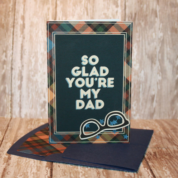 Father's Day Card with matching envie