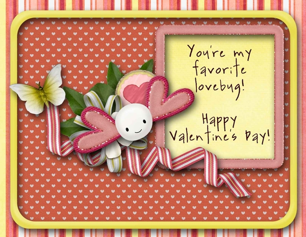 Favorite Love Bug Valentine's Day Cards