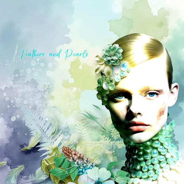 feathers and pearls