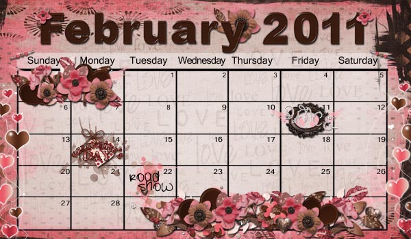 Feb. '11 calendar
