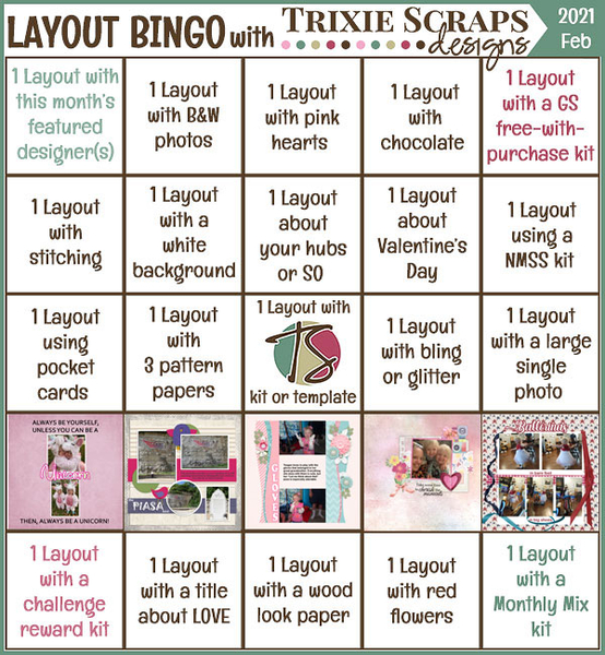 Feb 2021 Layout Bingo