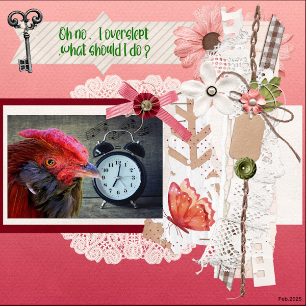 Feb 2025-Font Challenge-Overslept