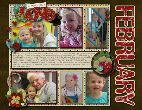 February 2012 calendar topper